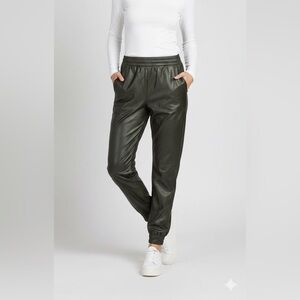 Soaked In Luxury SLDaniela Jogger Faux Leather Medium